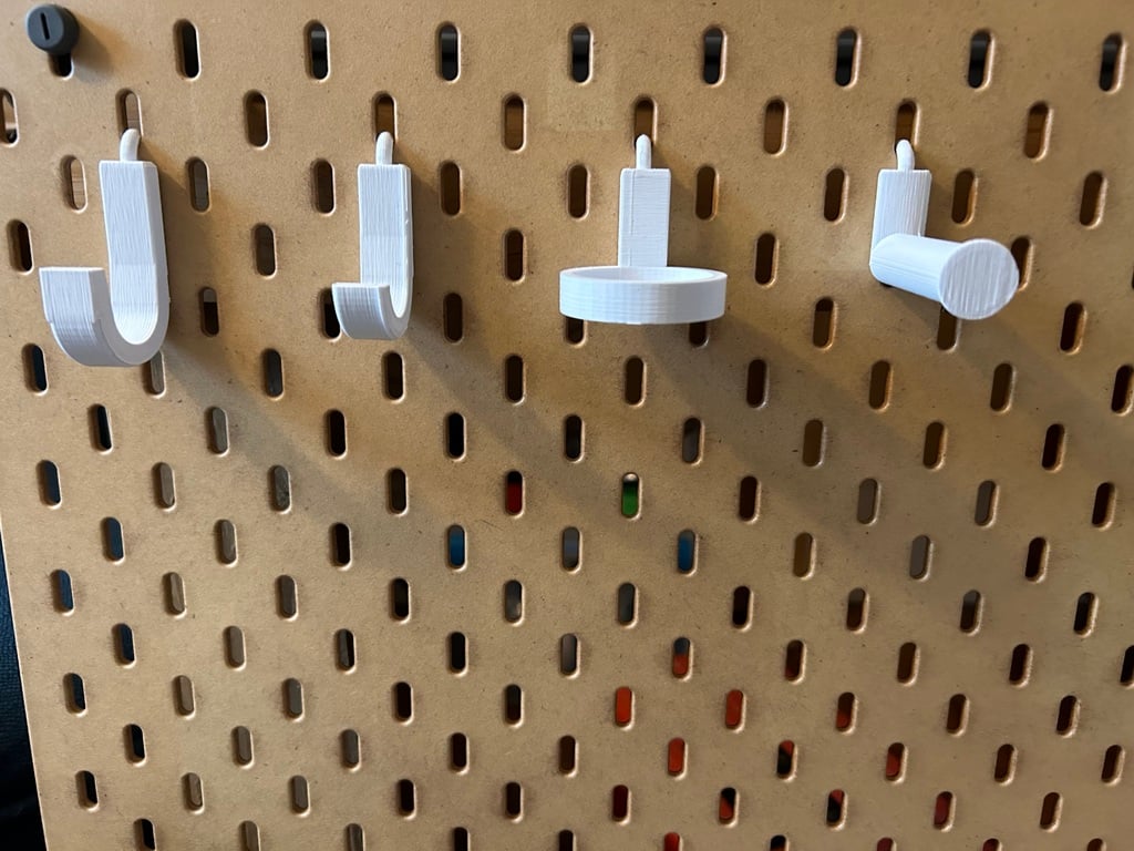 Skräddarsydda krokar för IKEA SKÅDIS Pegboard