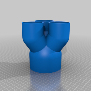 Effektiv 4 till 2 tums PVC-adapter för dammuppsamling