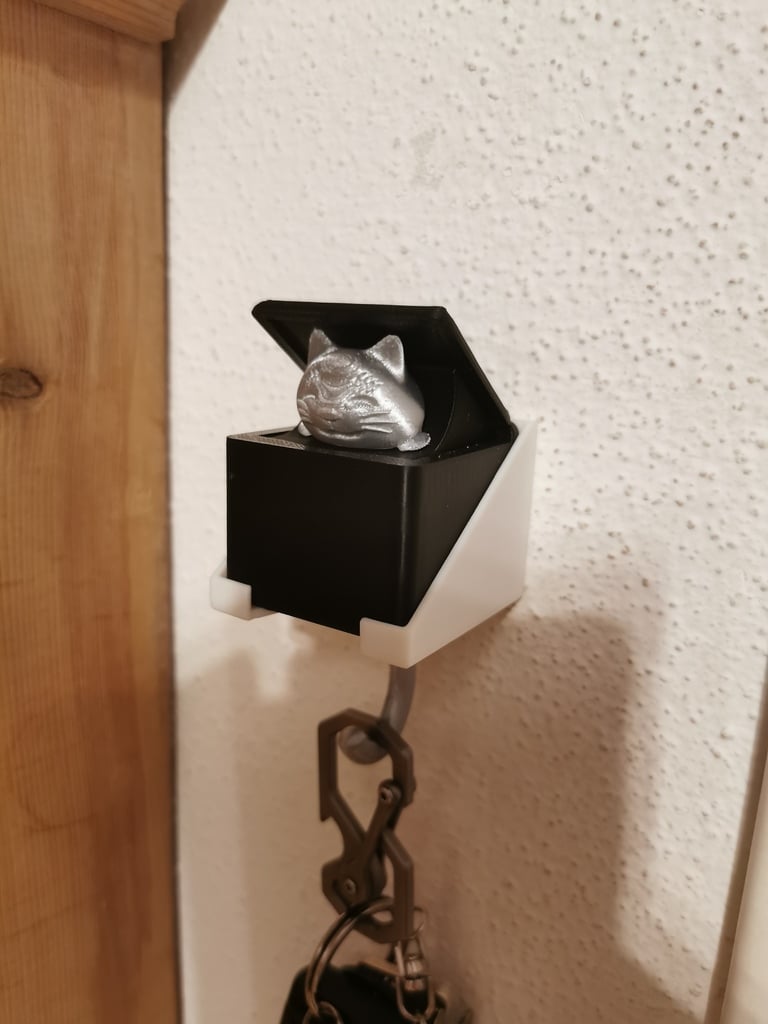 Väggfäste för kattnyckelkrok