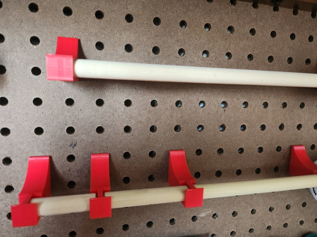 Modulära trådspolehållare för Pegboard