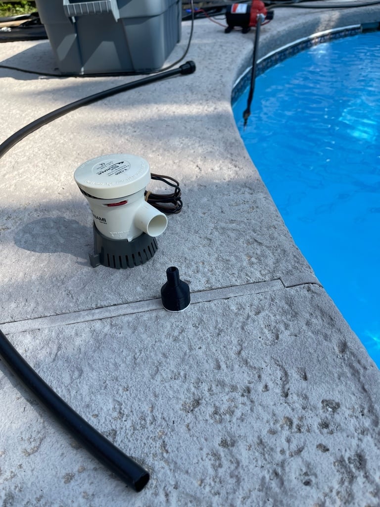 Länspump för 1/2" dropprör och NPT-adaptrar