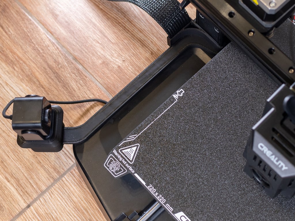 Vänster Nebula kamerafäste med integrerad kabelklämma för Ender 3 V3 KE