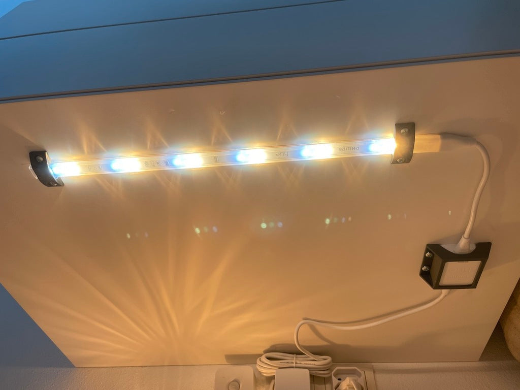 Hue-ljusremsfäste - Säker montering för Philips Hue-ljusremsor