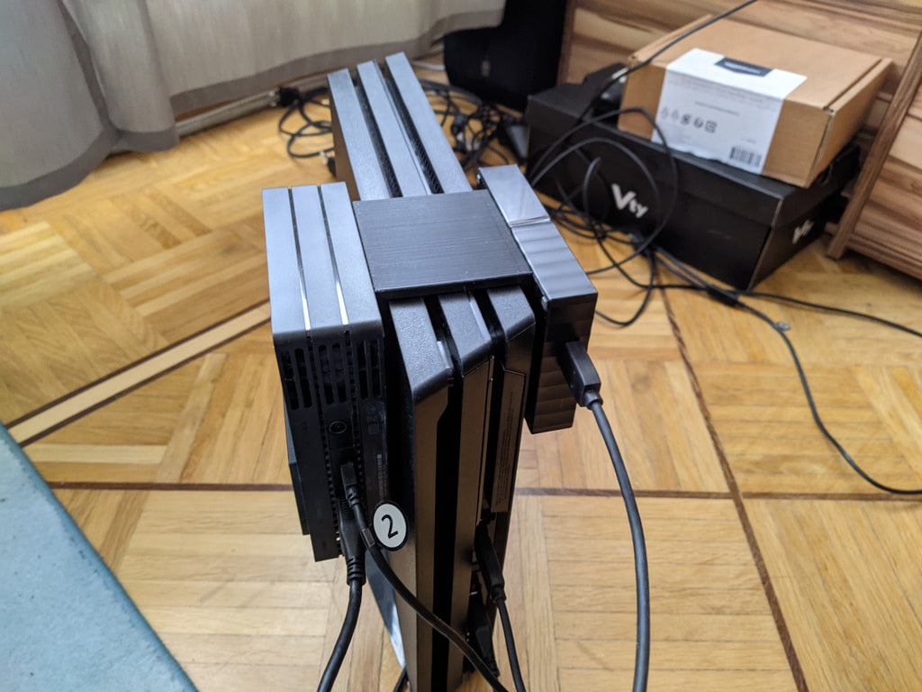 PS4 Pro PSVR-processorenhet och hårddiskenhet
