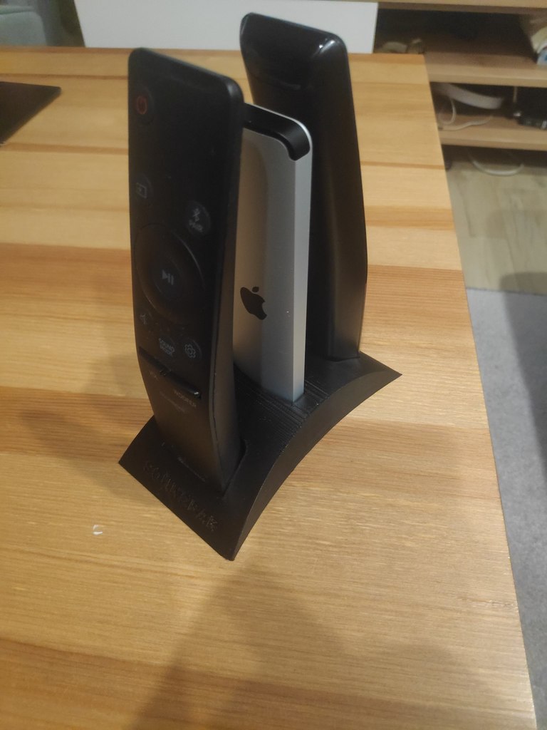 Samsung TV och Apple fjärrkontrollstativ