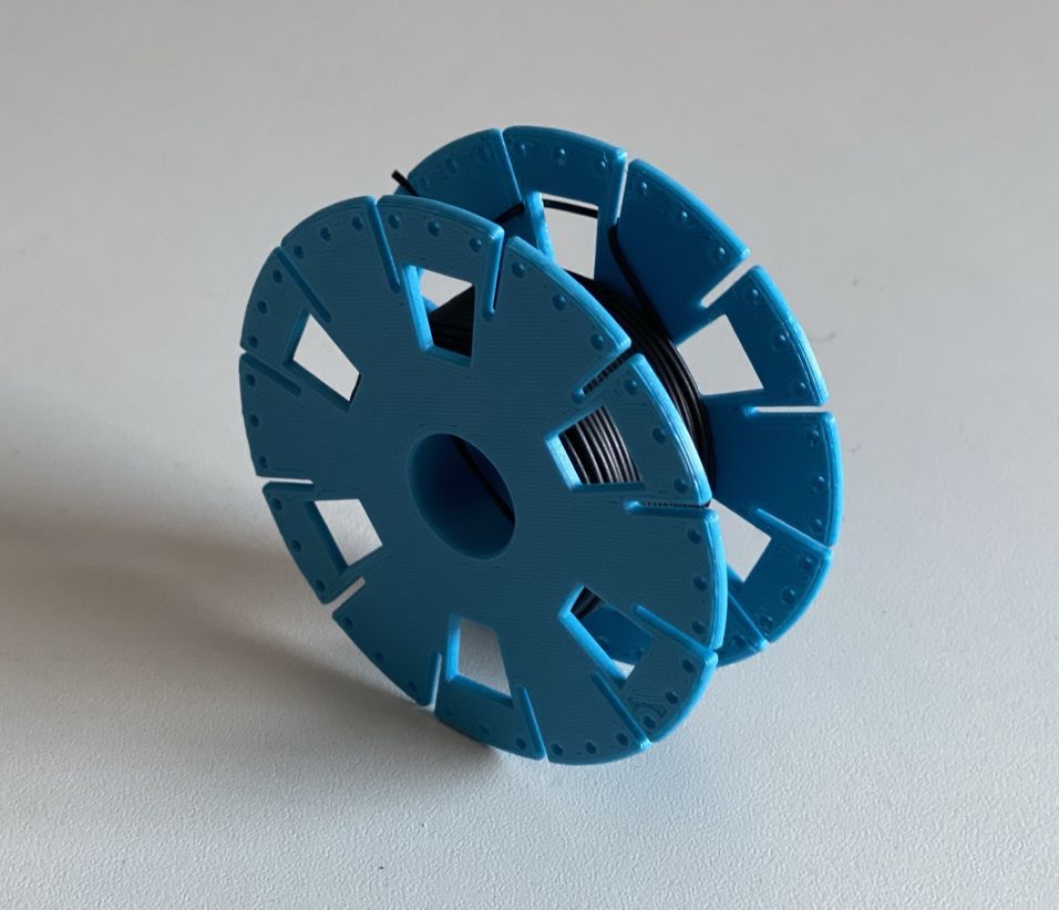 Liten spole för 1 mm gummiarbete