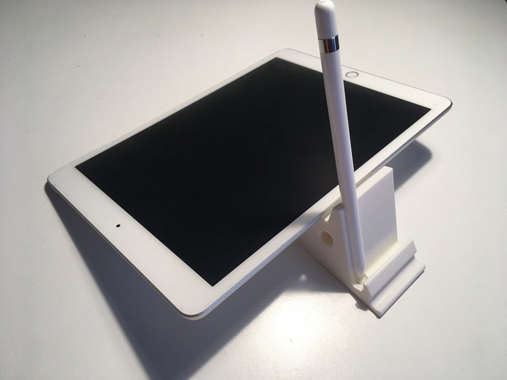 2-vägs iPad-stativ med hållare för Apple-penna