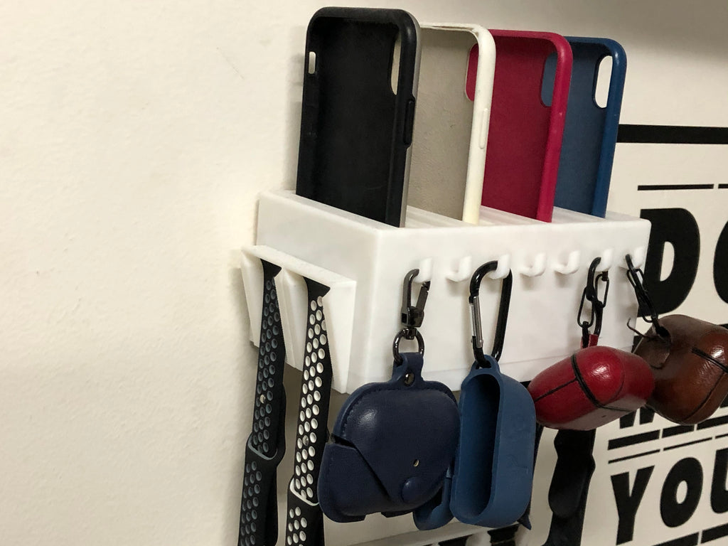 Förvaringslåda för iPhone och Apple Watch fodral och skal