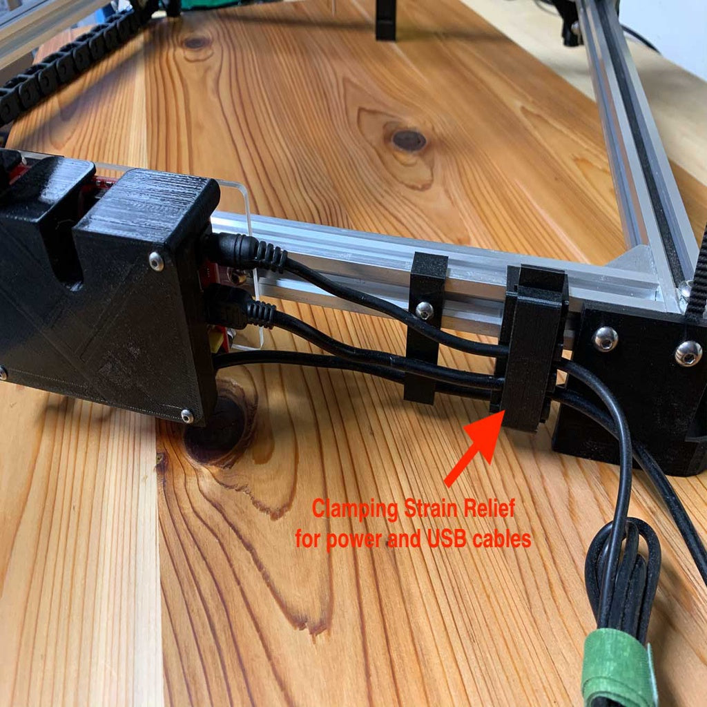 Brock 2020 klämsträngskydd för 30x40 Laser Engraver CNC
