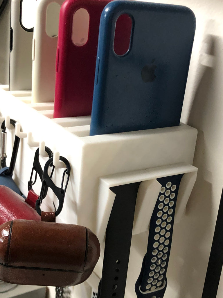 Förvaringslåda för iPhone och Apple Watch fodral och skal