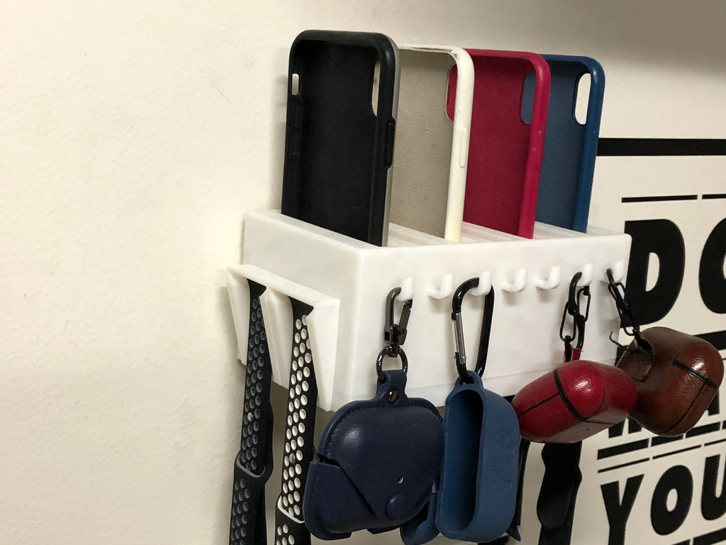 Förvaringslåda för iPhone och Apple Watch fodral och skal