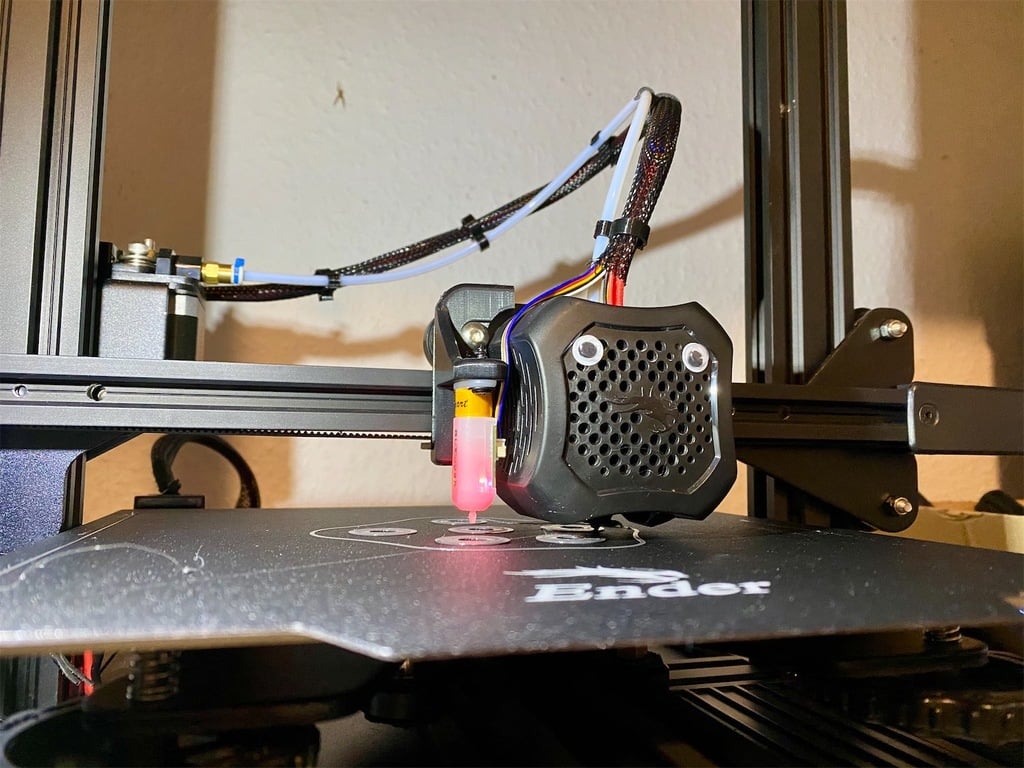 Ender 3 V2 - Kabelklämma Hotend