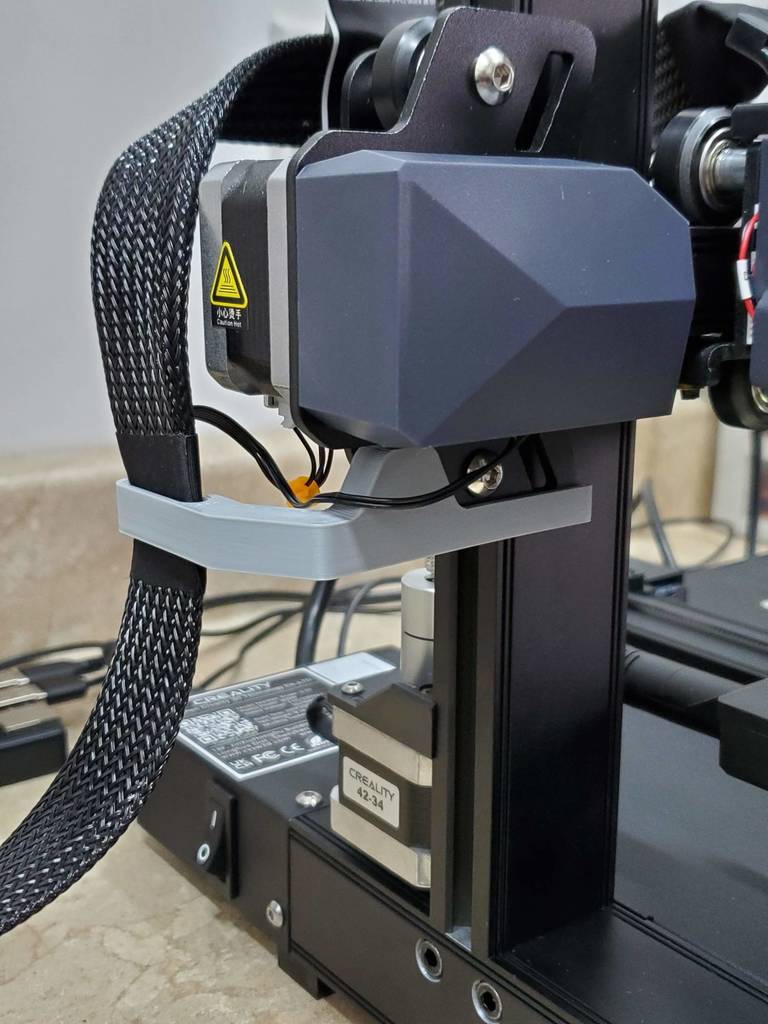 Ender 3 S1 extruderkabelhållare