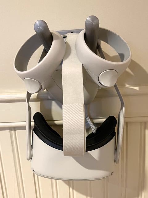 Klassisk gitarr och Oculus VR Goggle Hanger