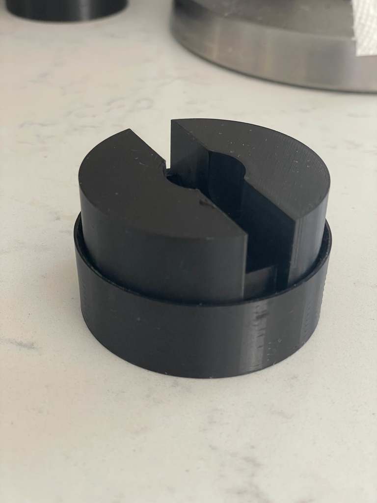 Portafilterstativ med dubbel pip (för stampning)