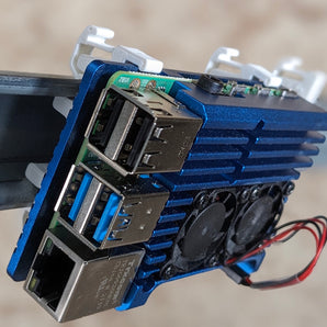 Robust DIN-skenemonteringskapsling för Raspberry Pi 4