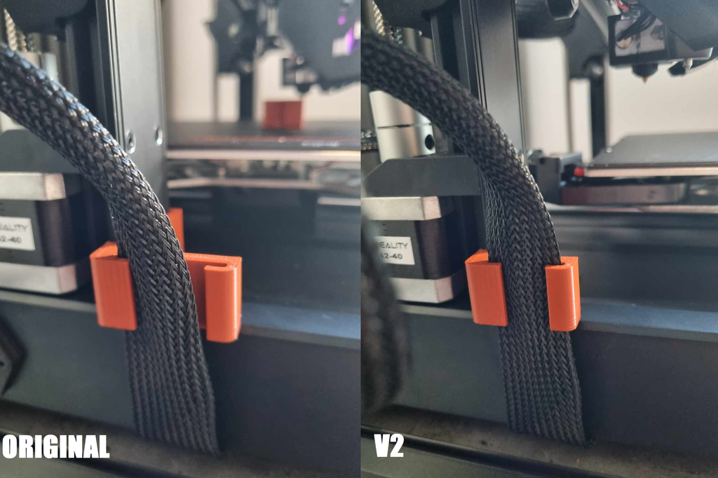 Ender 3 V3 SE/KE Kabelhållare v2