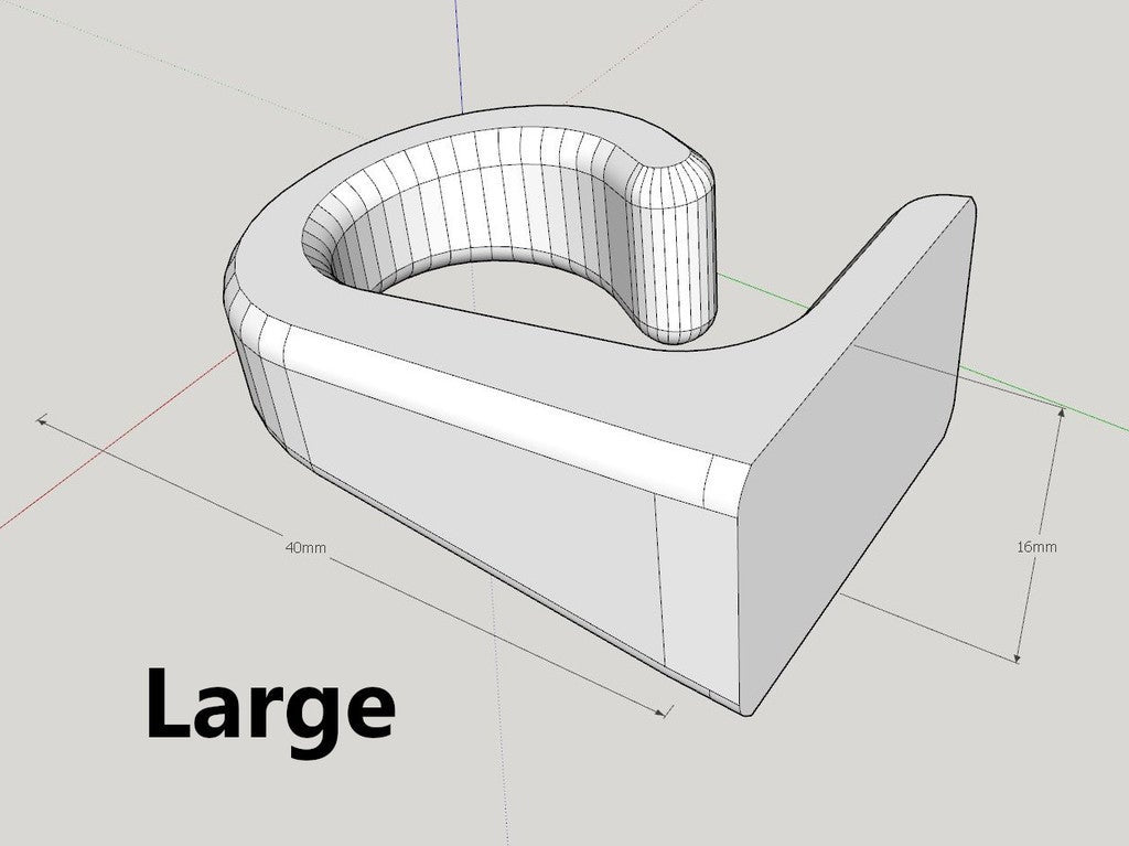 Kabelkrok / Utility Hanger - Monteras på vägg eller under skrivbord