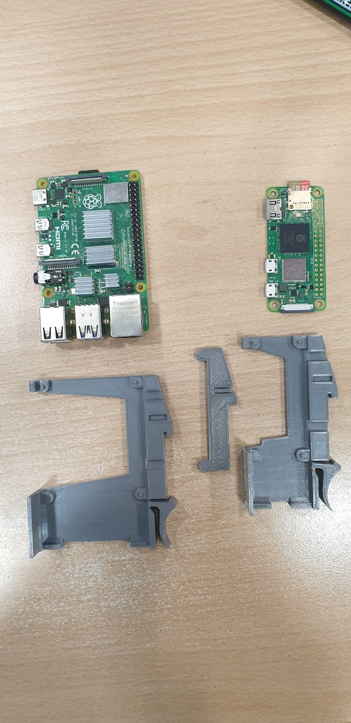 DIN-skenafäste för Raspberry Pi Zero/Zero 2