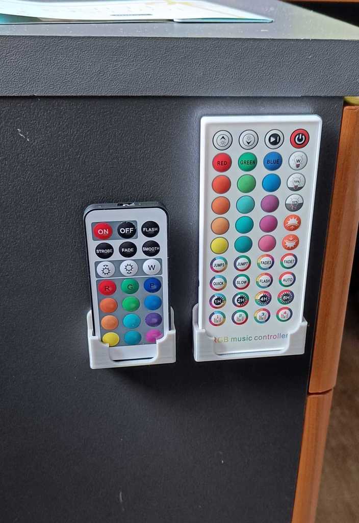 RGB LED Remote Control Holder Remix för 3 x 7 och 4 x 10 hål