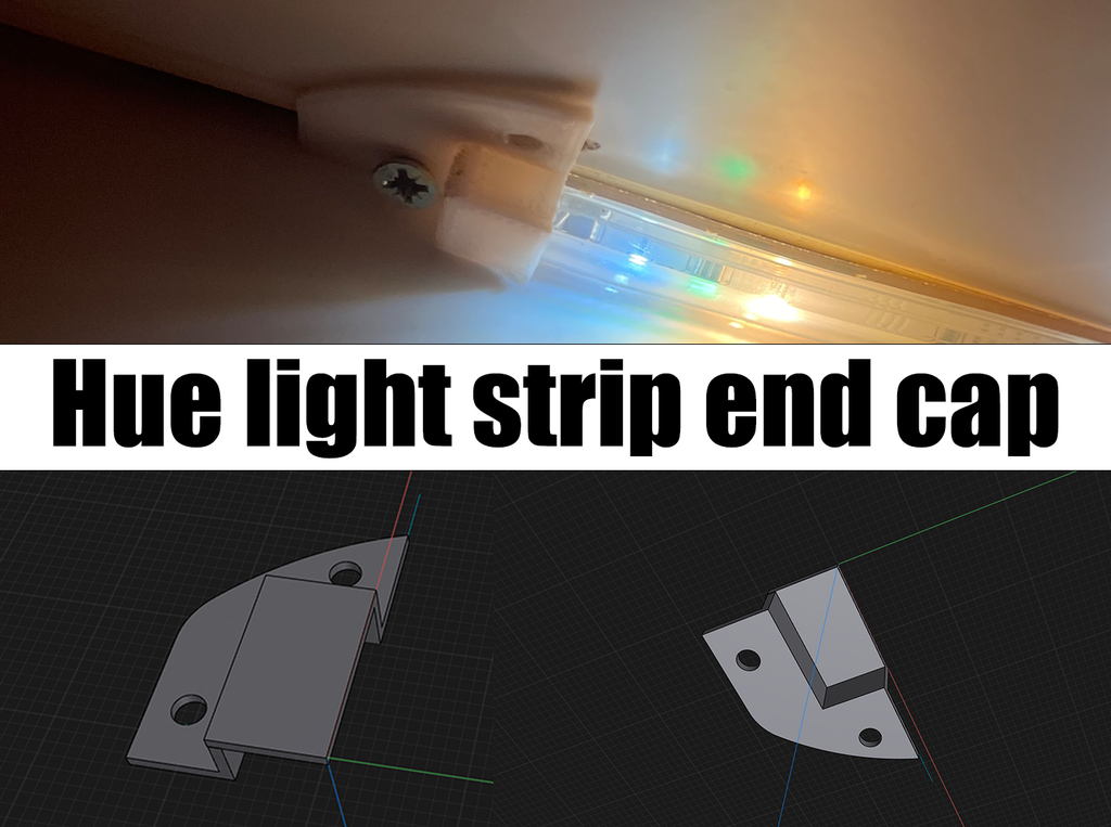 Philips Hue LED-remsans ändkåpa