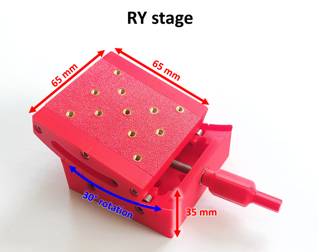 Tryckt goniometrisk stativ