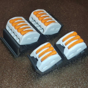 DIN-skena monterade terminalblock WAGO 222-415 222-413 Clone