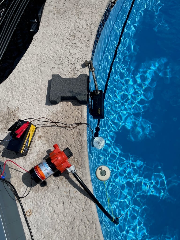 Länspump för 1/2" dropprör och NPT-adaptrar