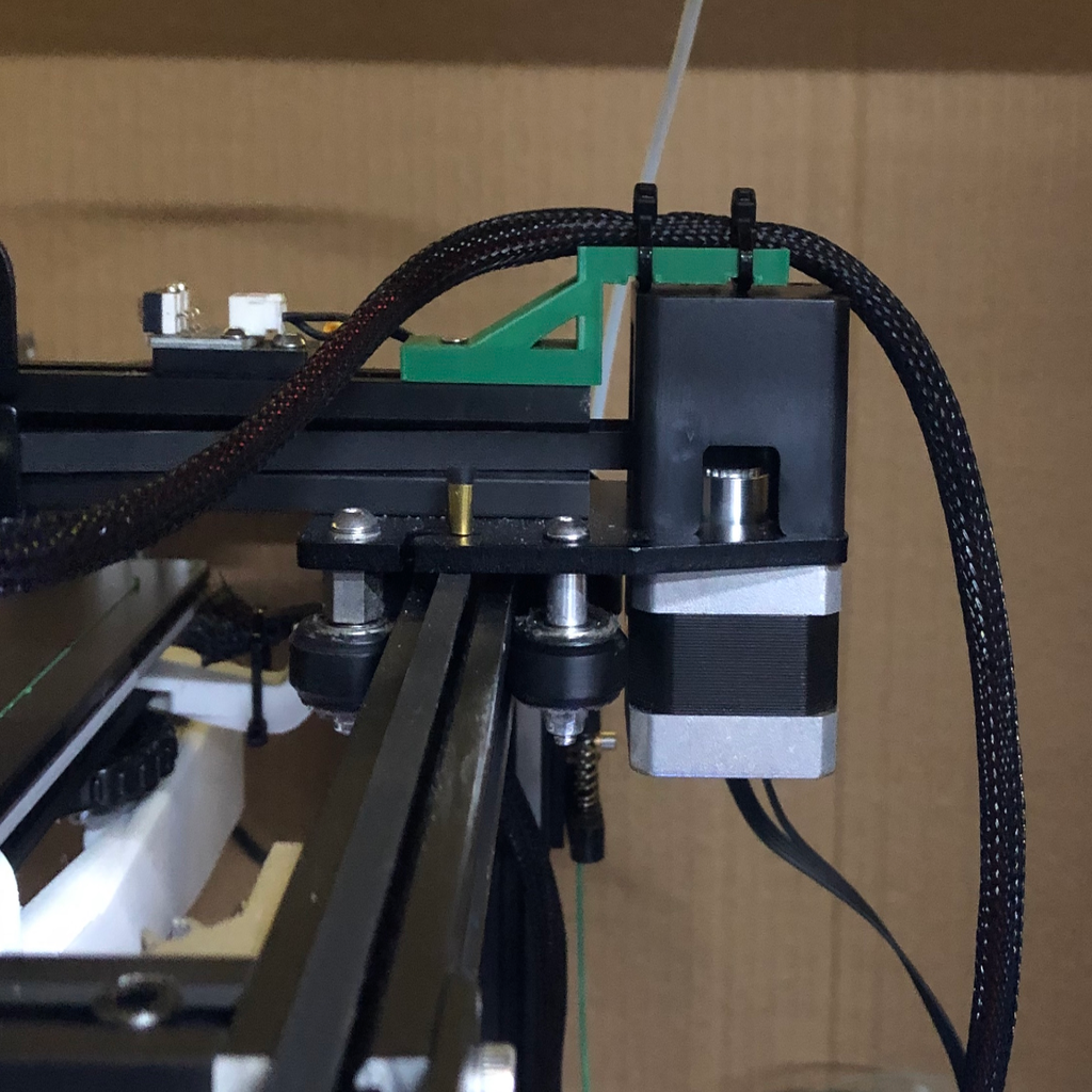 Ender 5 Hotend Kabelguide og Filamentholder