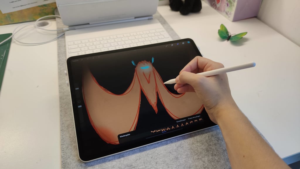 Ritställ för iPad Pro 2021 (12,9 tum) med Apple Pencil-stöd