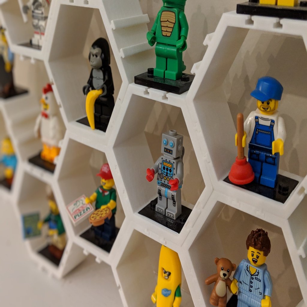 Hexagon Minifigure Display System