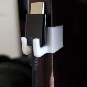 Skrivbordskabelhållare för Samsung USB-C-laddare – Klämdesign för 15,2 mm bordsben