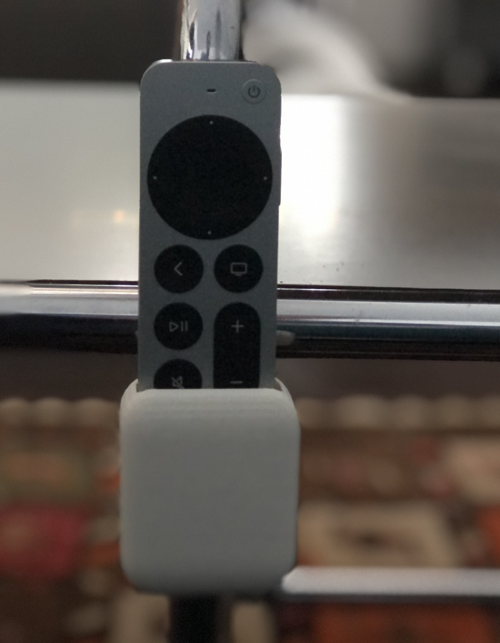 Hållare för Apple TV 4K fjärrkontroll för stålrörsmöbler