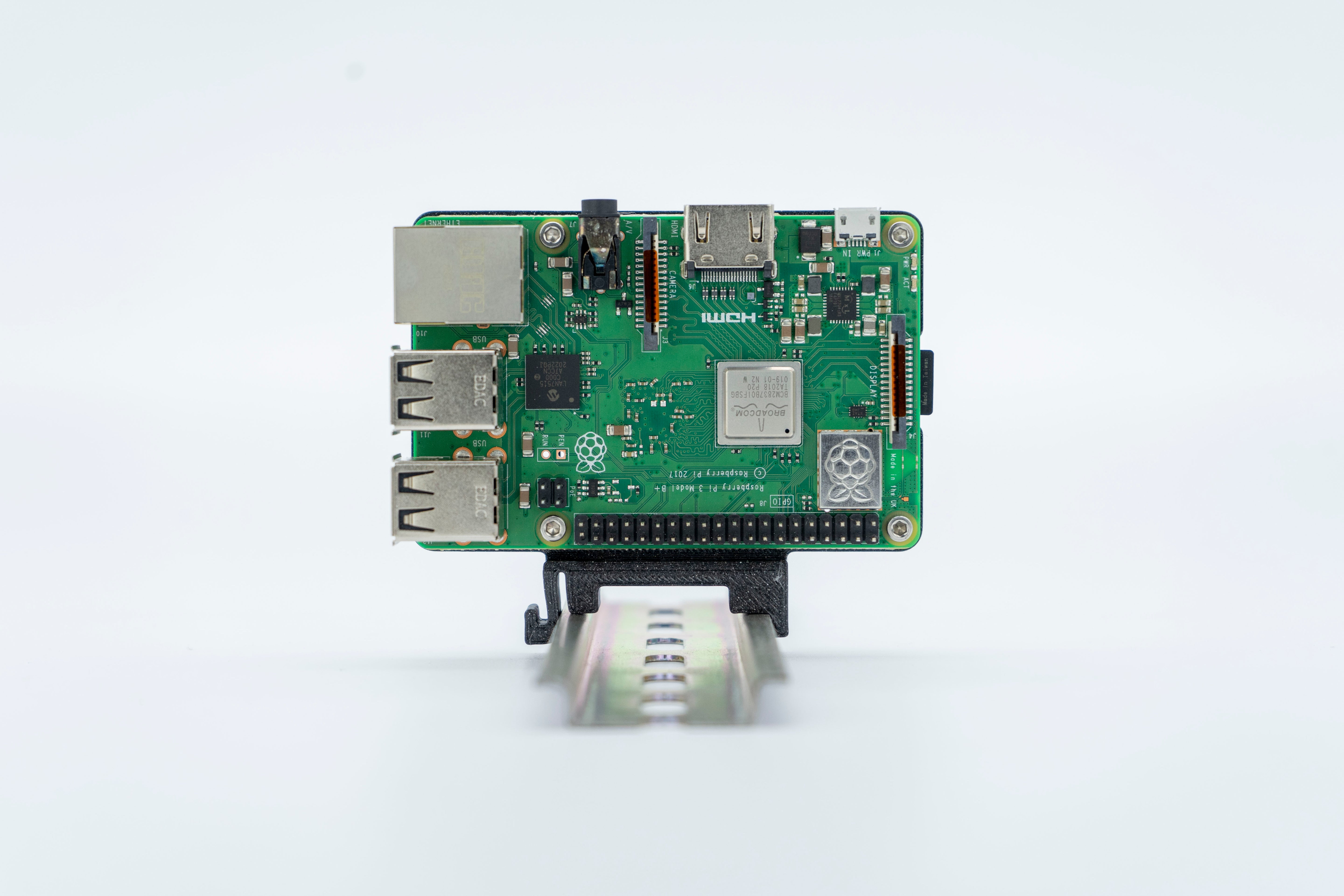 Raspberry Pi DIN-skena sexkantsfäste