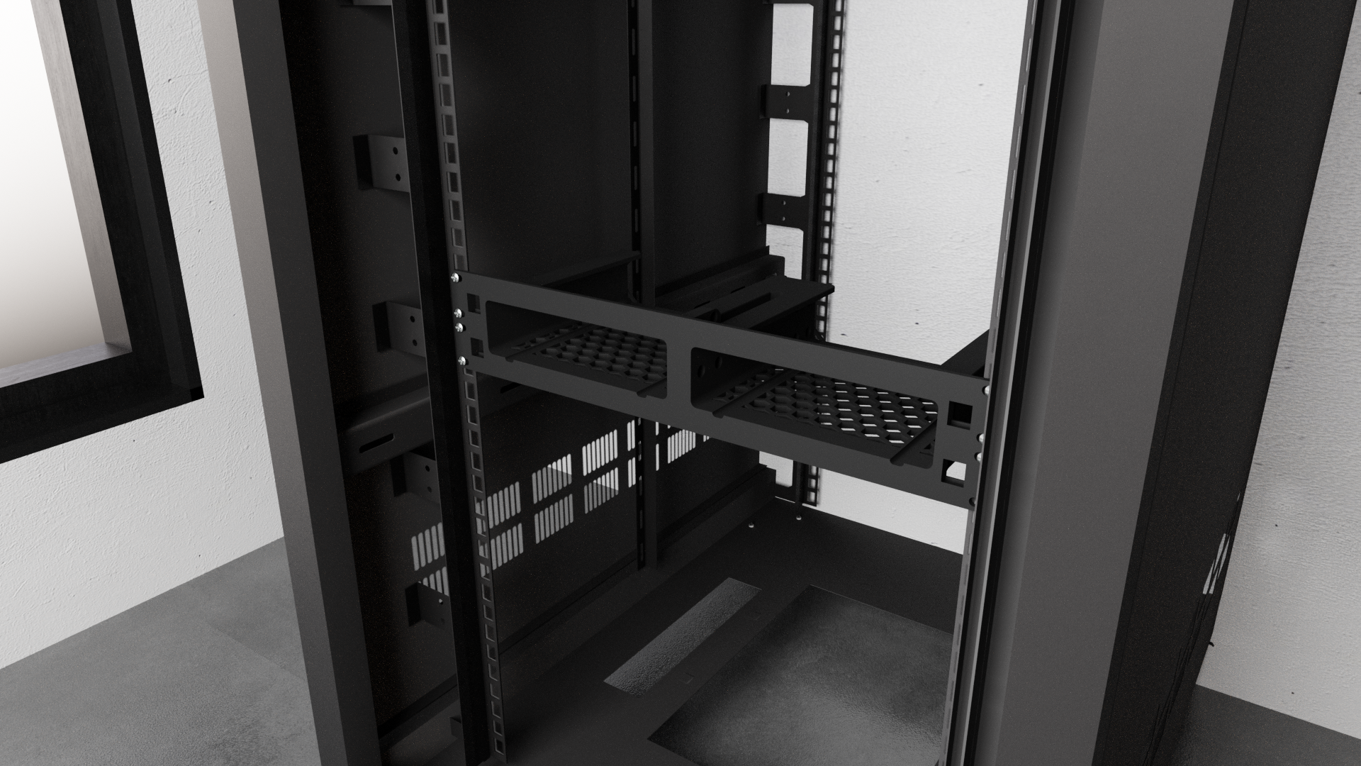Tums Counter Rack 19-tums rackfäste för två Minisforum MS-01 – weshape