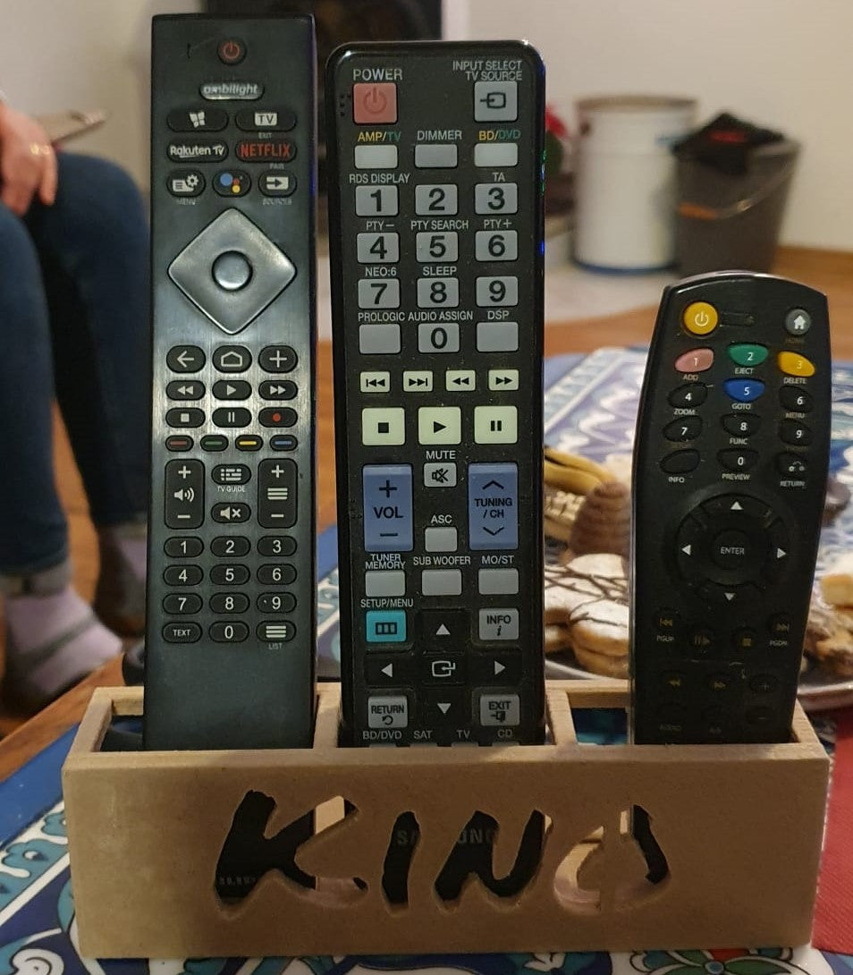 Fjärrkontrollhållare för 3 enheter
