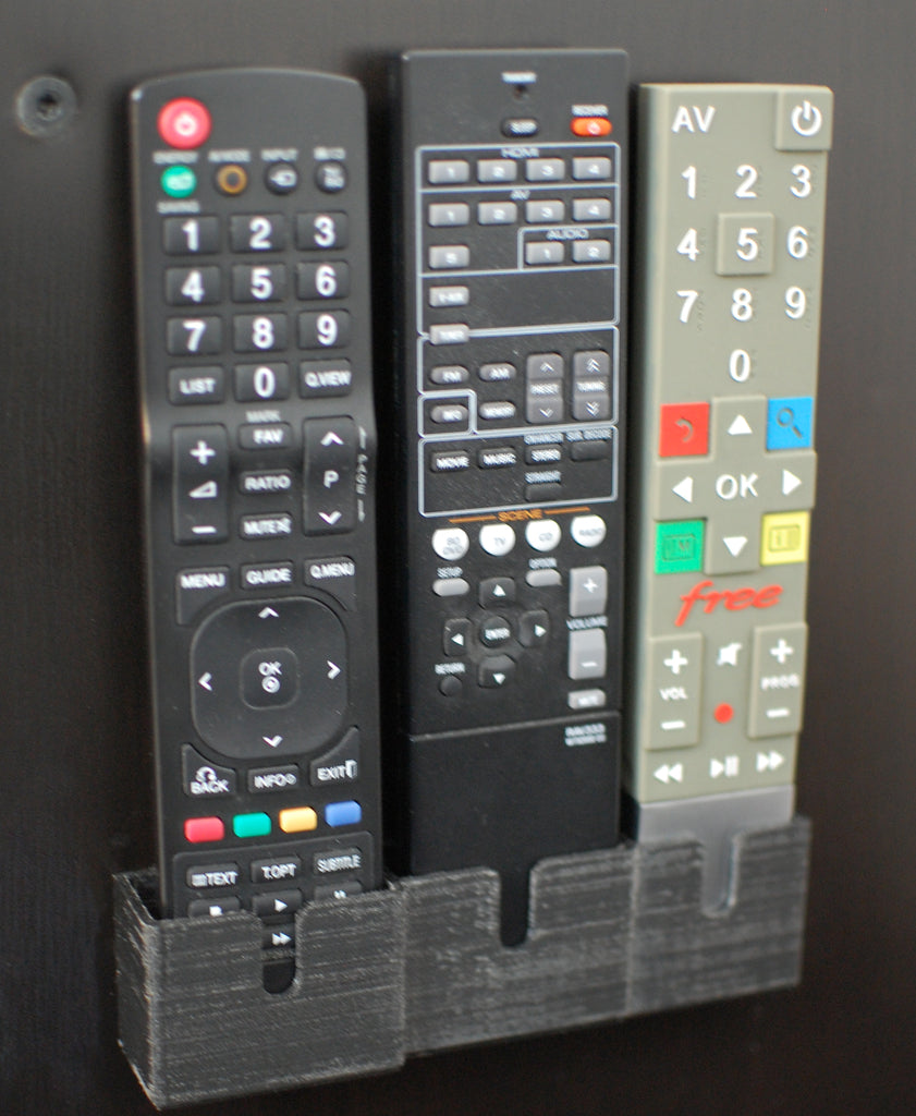 Fjärrkontrollhållare för Freebox Revolution, LG 42LD420 och Yamaha RX-V367