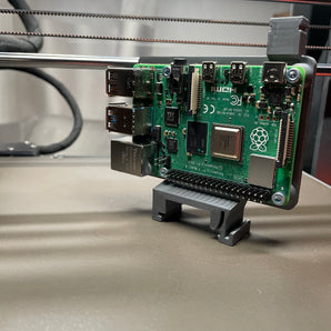 Raspberry Pi 4 / Pi 5 DIN-skenahållare med M3 nitmuttrar