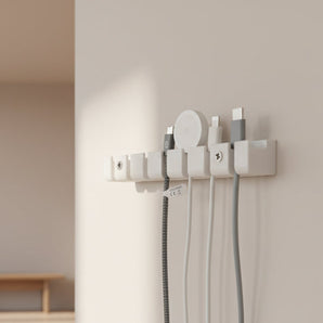 USB-kabelhållare och organizer för 7 kablar