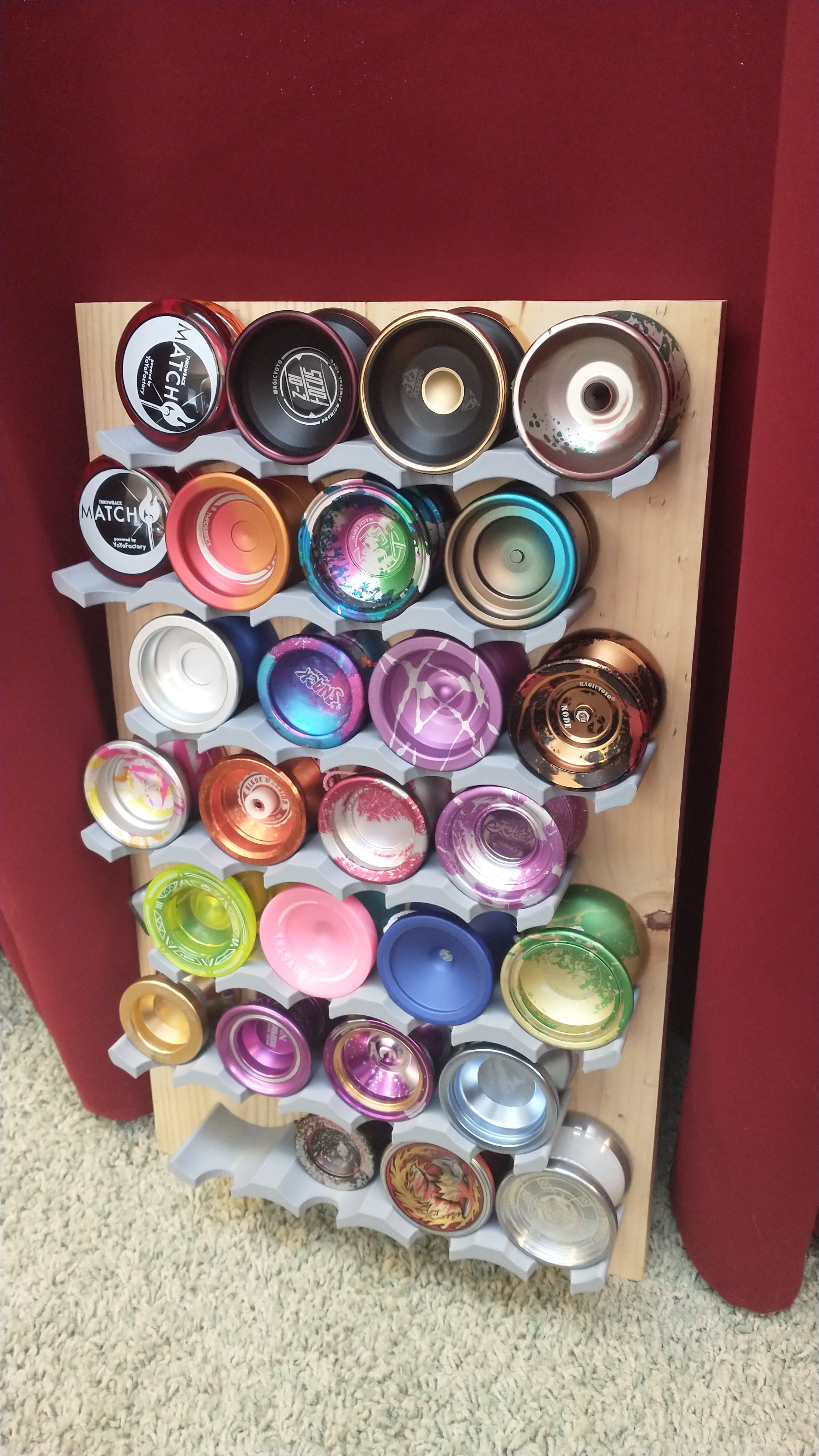 Utrymmesbesparande Yo-Yo-hylla