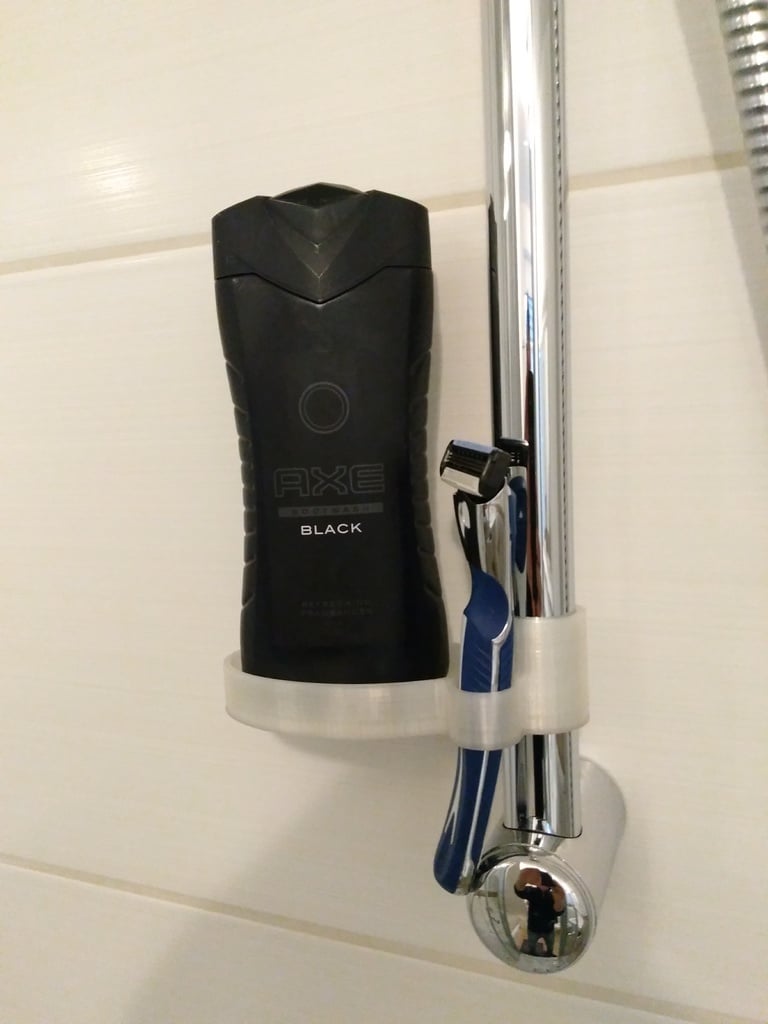 Liten duschkar för 25mm duschstång