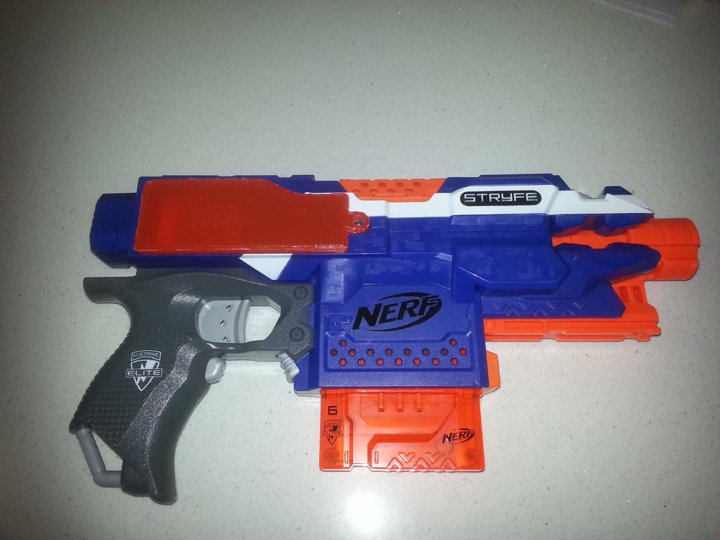 Nerf Stryfe 9V Modifierat batterilock