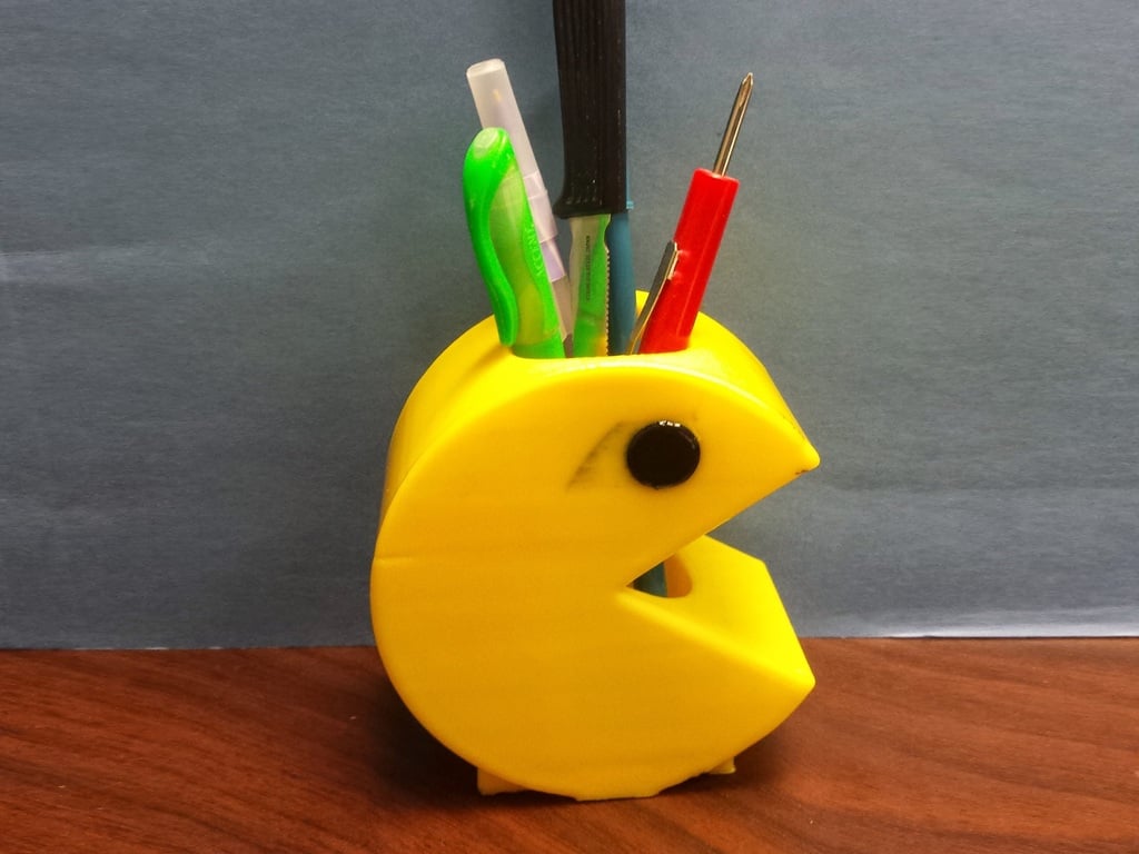Pacman tandborste eller pennhållare i 2 färger