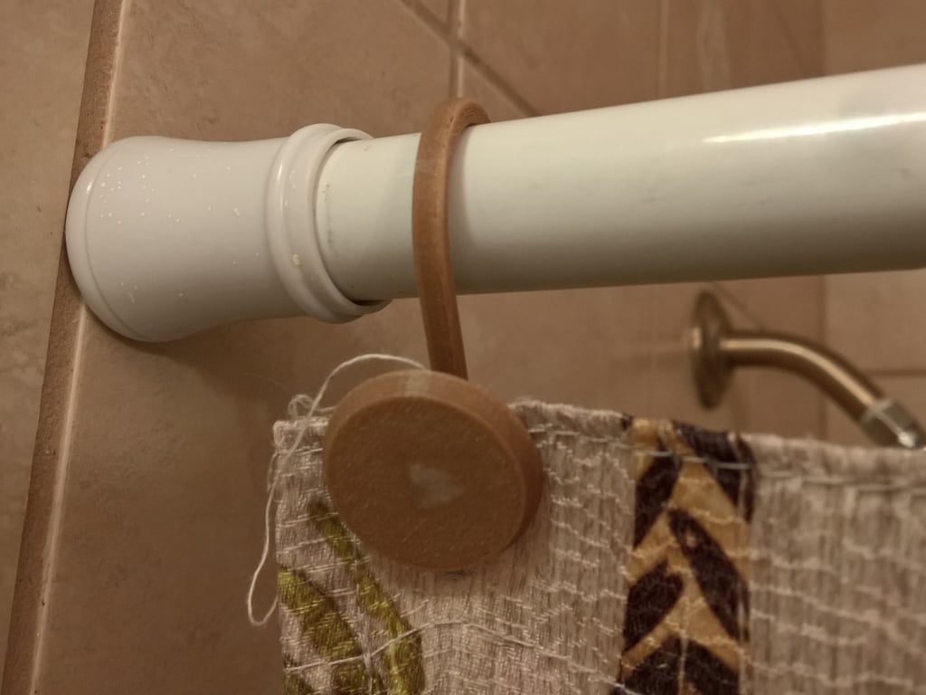 Anpassad duschdraperi S-krokar med platt ände och blank form