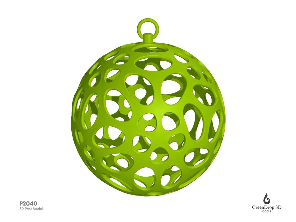 Julkulor - P2040 för 3D-utskrift från Greendrop3D