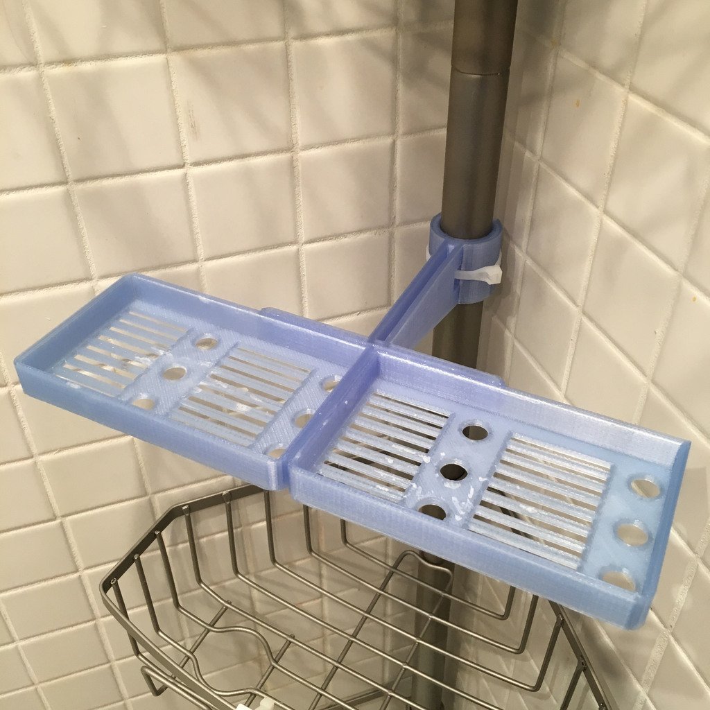 Dubbel tvållåda för duschkabin