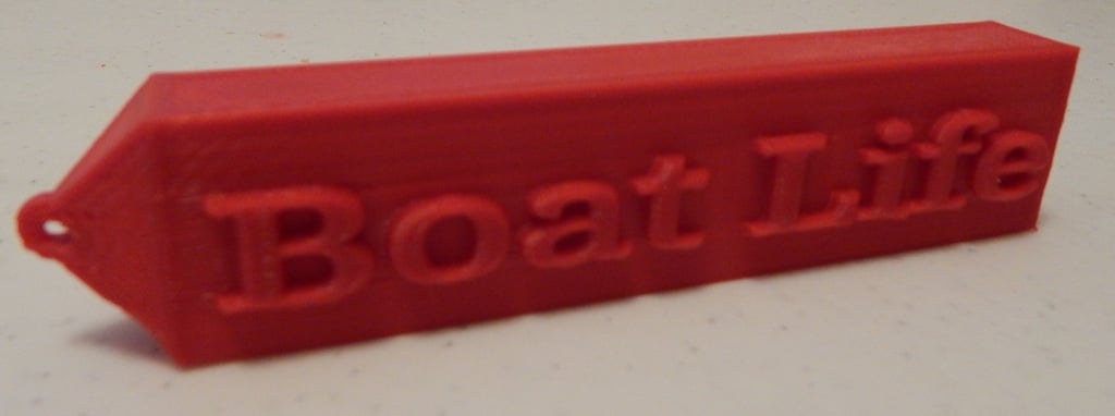 Flytande "Boat Life" nyckelring för båtliv och vattensporter
