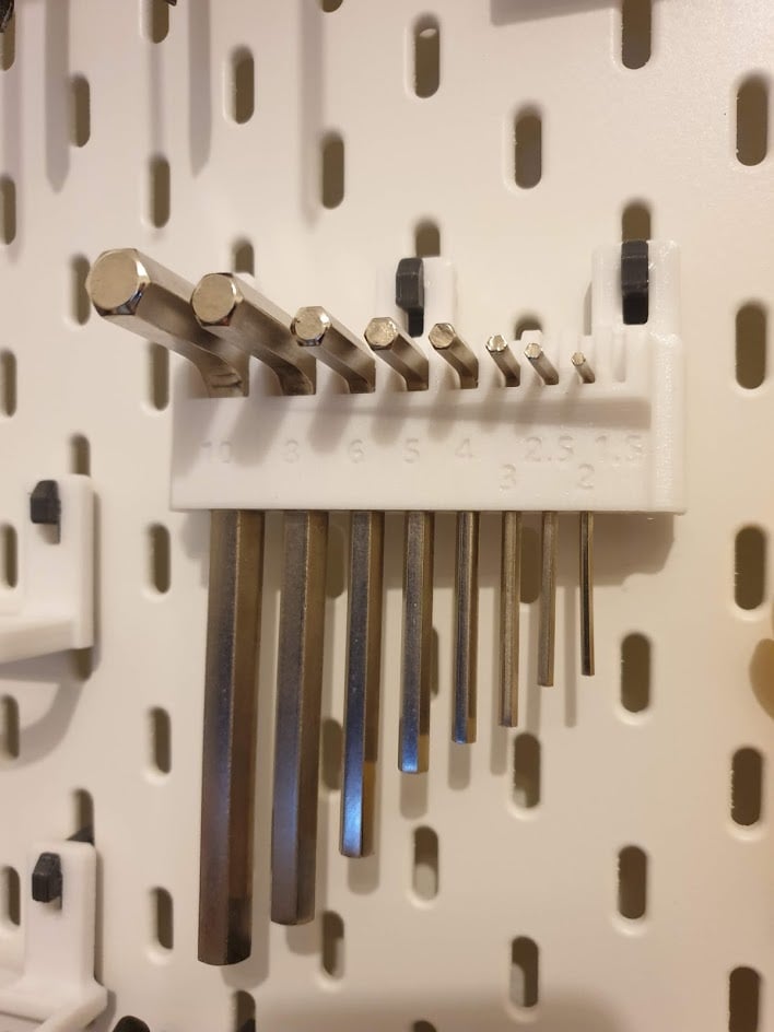 Insexnyckelhållare till IKEA Skadis