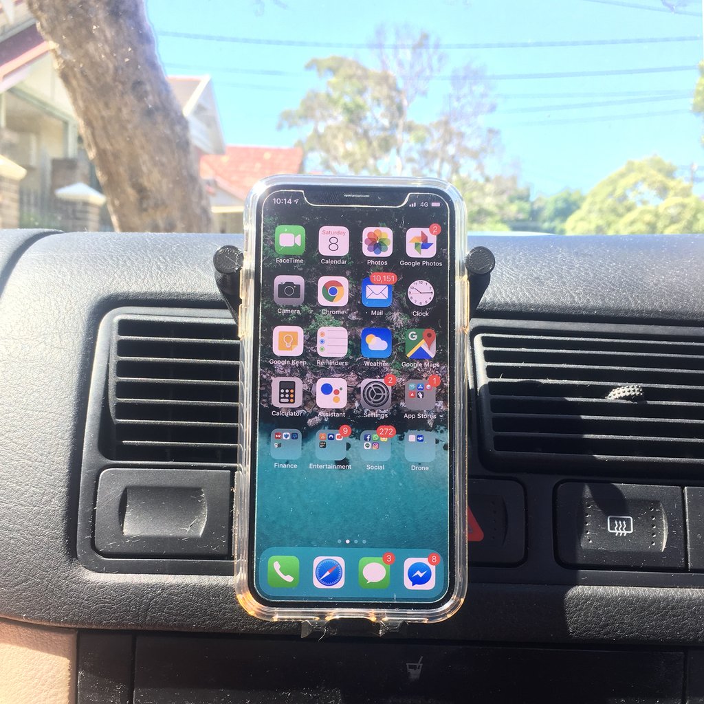 Universal Car Vent Gravity-telefon- och surfplattahållare