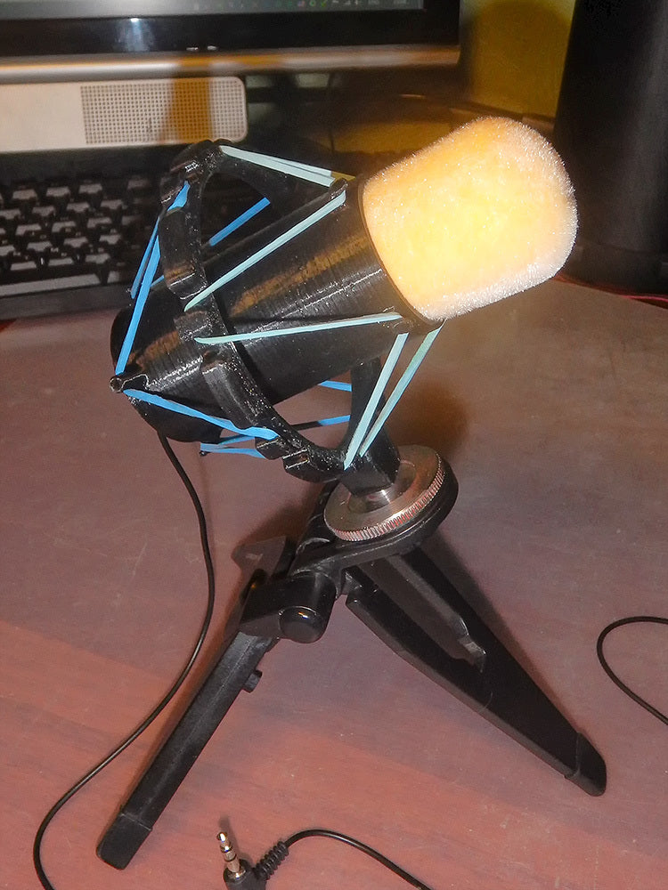 Mikrofonstötdämpare Fäste för 30 och 40 mm mikrofoner